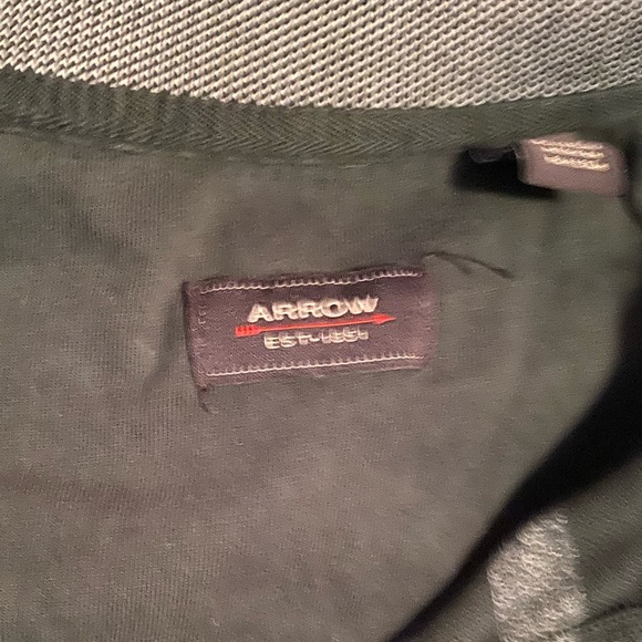 Vintage stripped green grey sweater arrow - Picture 2 of 2